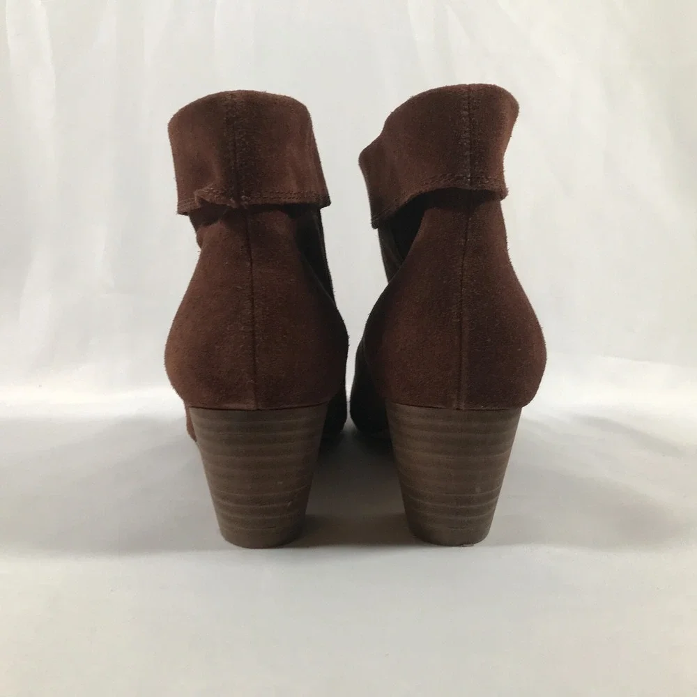 Lucky‎ Brand Womens Suede Ankle Boots M/41 Brown Leather Upper Zaprika Size 9.5